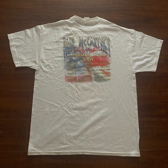 RARE! Paul Mccartney 2009 Summer Tour Tee Shirt XL - Picture 4 of 4